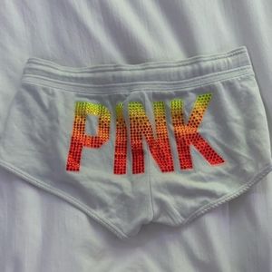 Very rare and htf victoria secret pink bling shorts